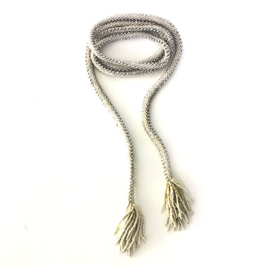 Collar Serpiente Hematitas Palteado